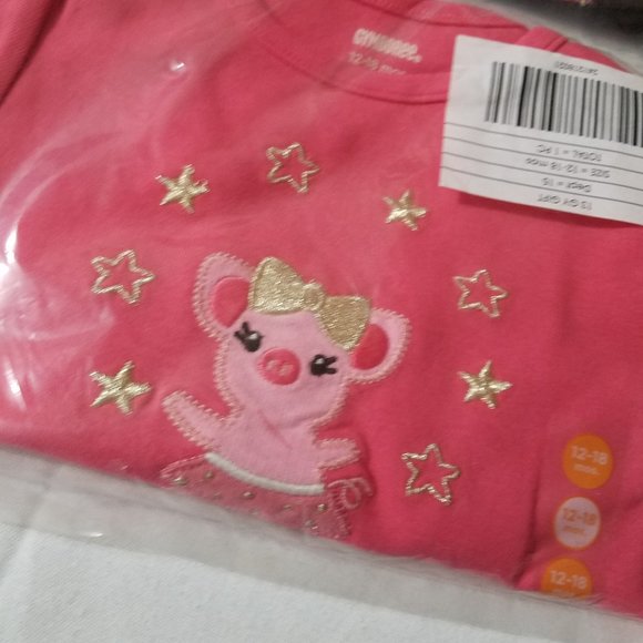 Gymboree Star of the Show NWT 12-18 month leggings, bodysuit, shirt & curlies - Picture 5 of 6